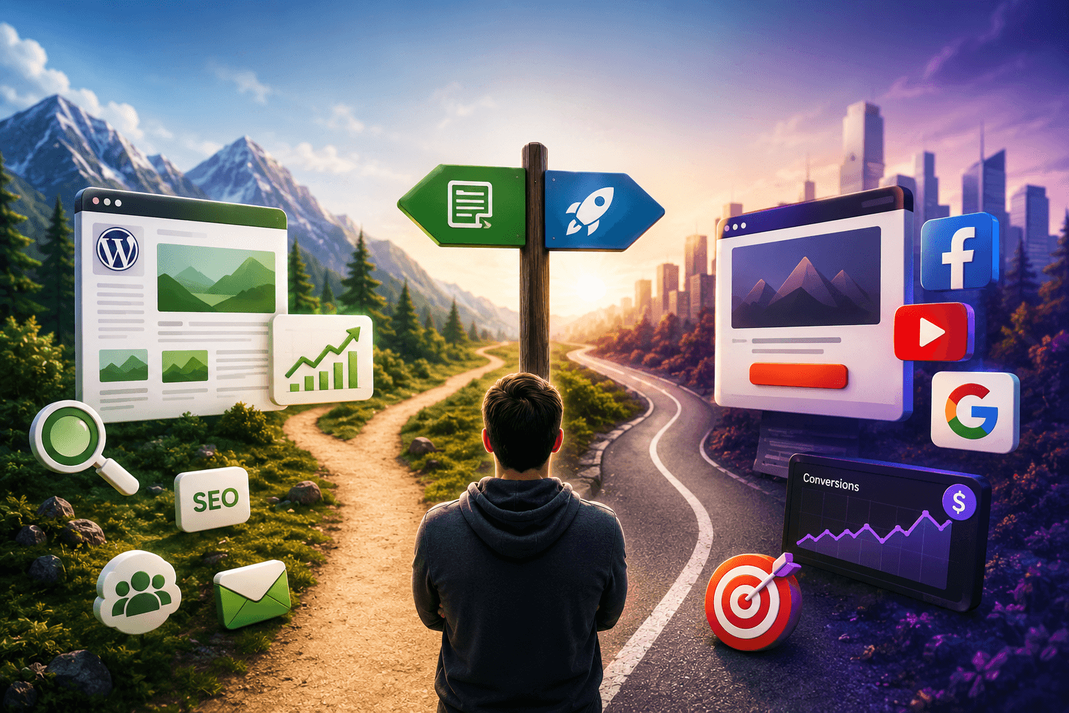 Affiliate marketing website strategy diagram
